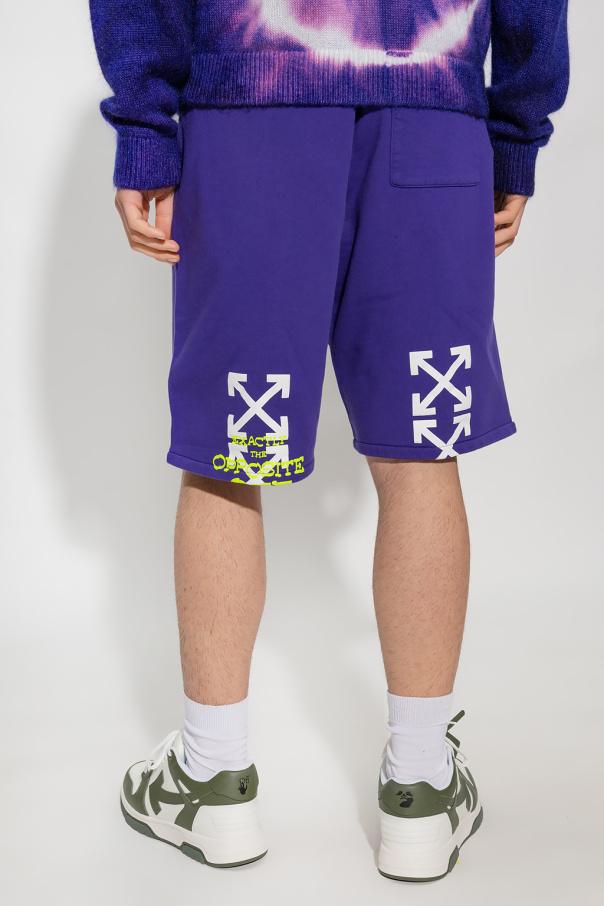 【送料&関税込】Off-White Oeri087 Amalfi3707 Purple - Unisex Off-White White & Purple Out Of Office Sneakers Off-White